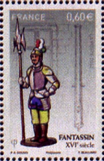  Soldats de plomb - Fantassin XVIème siècle 