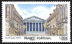  Emission commune France Portugal (La rue Royale à Paris) 