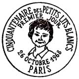 Oblitération 1er jour à Paris le 26 octobre 1968