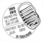 Oblitération 1er jour à Paris au carré d'Encre et à Toulouse(31) La Cité de l'Espace du 19 au 21 juillet 2019