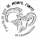 Oblitération 1er jour à Paris au carré d'Encre et à CasamaccioliI (Haute-Corse) sur le site de la Foire (Fête) du Niolu le 6-7 et 8 septembre 2019