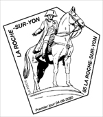 Oblitération 1er jour à Paris au carré d'Encre et à La Roche-sur-Yon 2 Rue Clémenceau le 4 et 5 septembre 2020