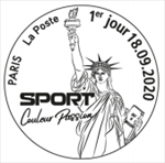 Oblitération 1er jour à Paris au carré d'Encre le 18 et 19 septembre 2020