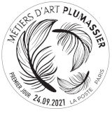 Oblitération 1er jour au carré d'Encre 3 bis rue des Mathurins, 75009 PARIS le 24 et 25 septembre 2021