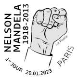 Oblitération 1er jour au carré d'Encre 3 bis rue des Mathurins, 75009 PARIS, à Nantes et à Illkirch-Graffenstaden le 20 et 21 janvier 2023