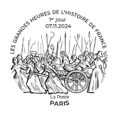 Oblitération 1er jour du 7 au 9 novembre 2024<br>- Au carré d'Encre de 10h à 19h, 13 bis rue des Mathurins, 75009 PARIS<br>- Salon Philatélique d’Automne, Espace Champerret Hall A - 6, rue Jean Ostreicher, 75017 PARIS. Métro Porte de Champerret Ligne 3 - ENTRÉE GRATUITE. Du jeudi 7 au samedi 9 novembre 2024 de 10h à 18h (sauf le samedi jusqu’à 17h).