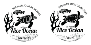 Oblitération 1er jour le 6 et 7 juin 2025<br>- Au carré d'Encre de 10h à 19h, 13 bis rue des Mathurins, 75009 PARIS (Fermé le lundi, Oblitération jusqu’à 17h). <br> - Bureau de poste de Nice Magnan, le vendredi de 9h30 à 12h et de 14h30 à 17h et le samedi de 9h30 à 11h30, 46 avenue de Californie, 06200 NICE.
