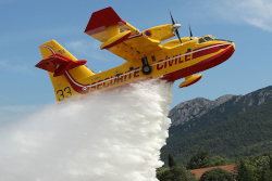 Le canadair de la sécurité civile